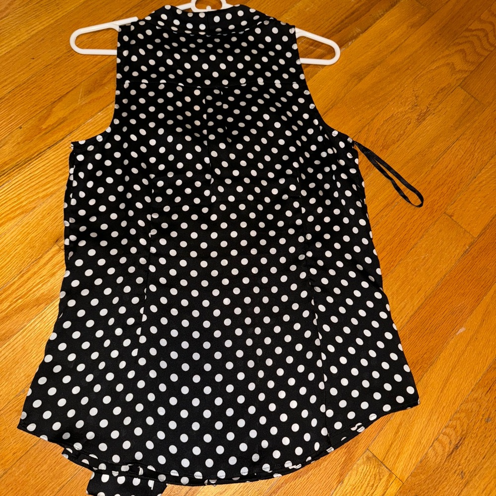 Black and White Polka dot Blouse